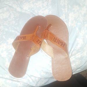 Genuine Leather Artisan sandal from Haiti.